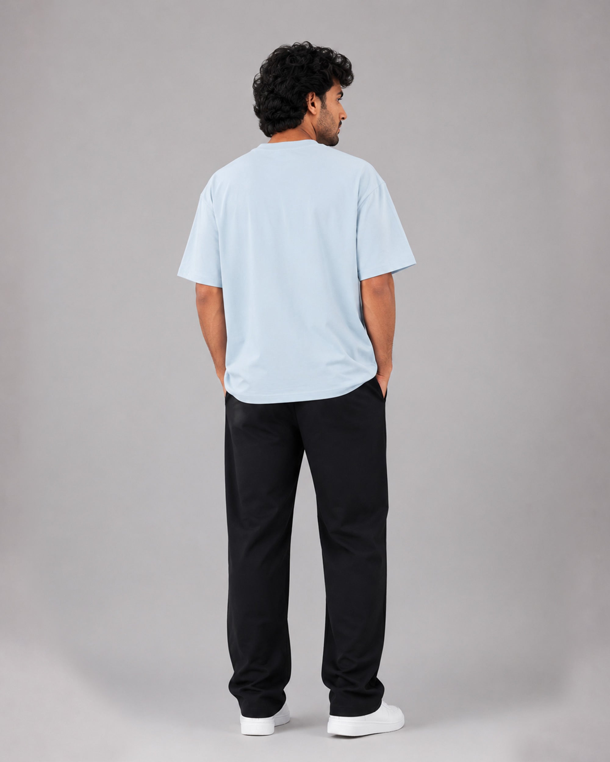 Pale Blue Basic T-Shirt