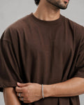 Brown Basic T-Shirt Underline