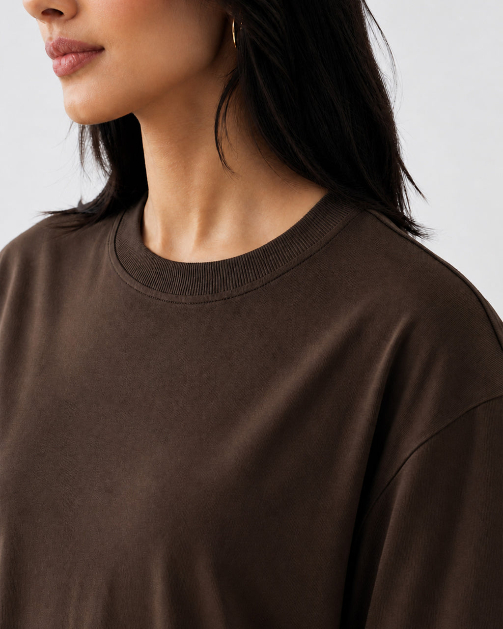 Brown Basic T-Shirt